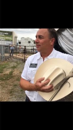 Jud Nave visits Jr. National Rodeo