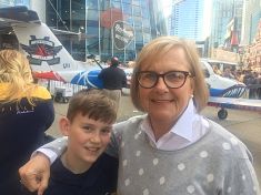 Pam Thorne and Cade Thorne Visit the Preds 