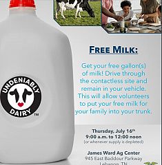 Free Milk Giveaway